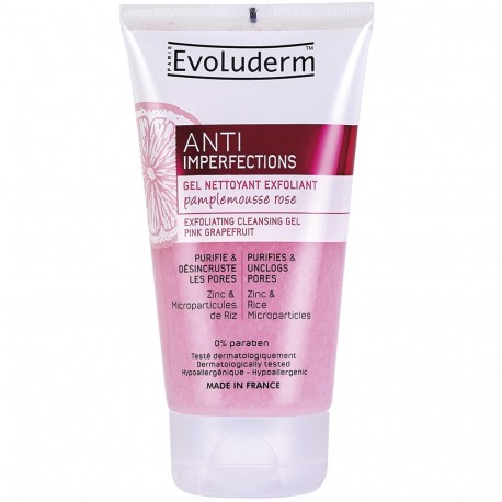 Evoluderm - Gel Nettoyant Exfoliant Pamplemousse Rose - 150 ml