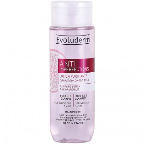 Evoluderm - Lotion Purifiante Anti-Imperfections Pamplemousse Rose - 200 ml