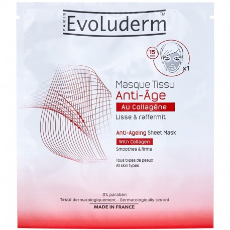 Evoluderm - Masque Tissu Anti-Âge Au Collagène