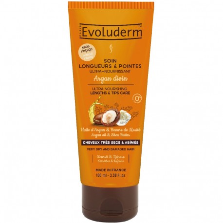 Evoluderm - Soin Longueurs & pointes Ultra-Nourrissant Argan & Karité - 100 ml