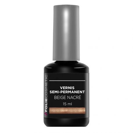 Folie Cosmetic - Vernis Semi-permanent Beige Nacré - 15 ml