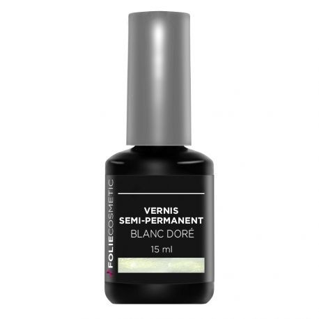 Folie Cosmetic - Vernis Semi-permanent Blanc Doré - 15 ml