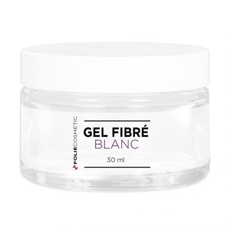 Folie Cosmetic - Gel UV Fibré Blanc pour les Ongles - 30 ml