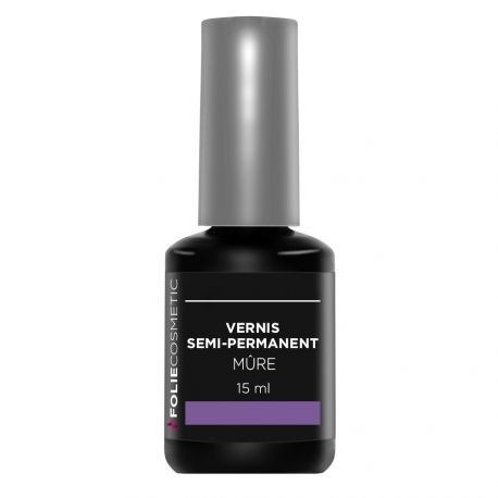 Folie Cosmetic - Vernis Semi-permanent Mûre - 15 ml