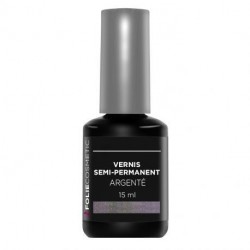 Folie Cosmetic - Vernis Semi-permanent Argenté - 15 ml