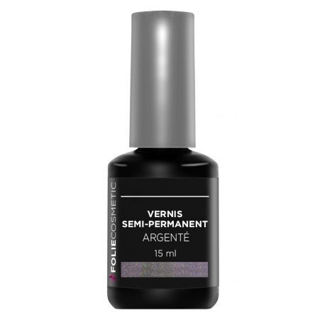 Folie Cosmetic - Vernis Semi-permanent Argenté - 15 ml