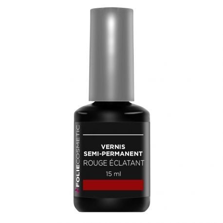 Folie Cosmetic - Vernis Semi-permanent Rouge Eclatant - 15 ml -