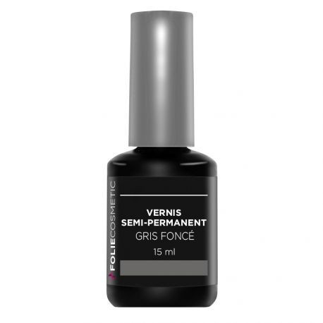 Folie Cosmetic - Vernis semi-permanent Gris Foncé - 15 ml