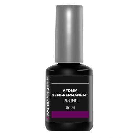 Folie Cosmetic - Vernis Semi-permanent Prune - 15 ml