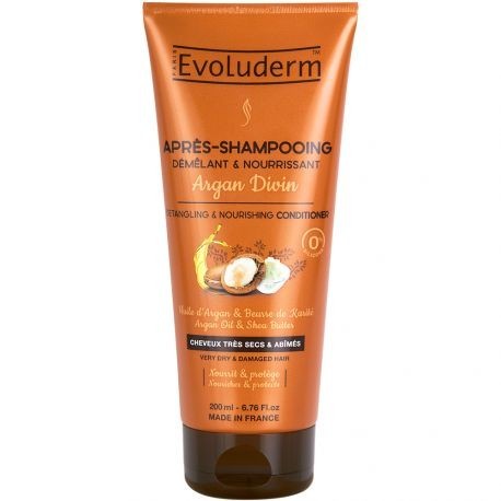 Evoluderm - Après-shampoing Démêlant & Nourrissant Argan Divin - 200 ml