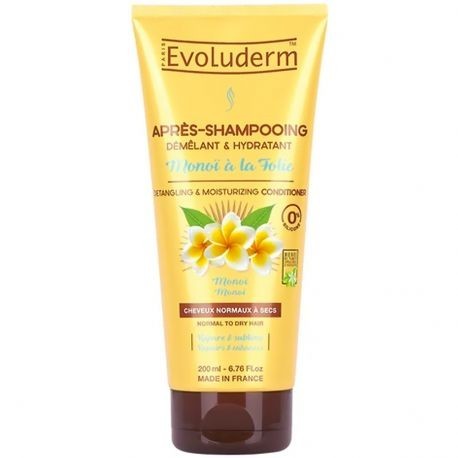 Evoluderm - Après-shampoing Démêlant & Hydratant Monoï à la Folie - 200 ml