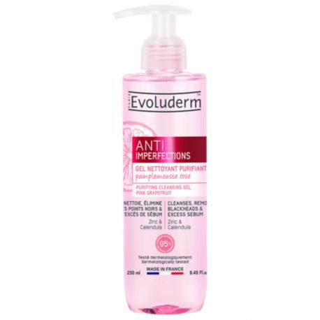 Evoluderm - Gel nettoyant purifiant anti-imperfections - 250ml