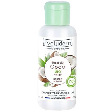 Evoluderm - Huile de coco bio vierge - 100 ml