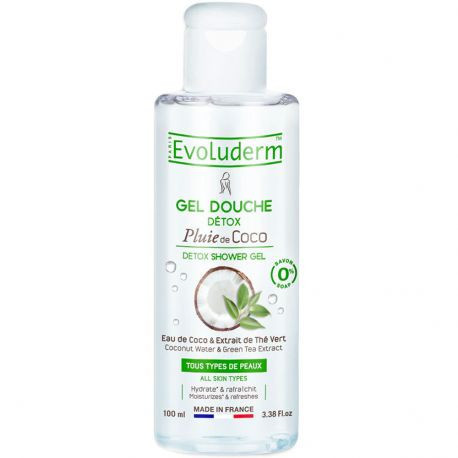 Evoluderm - Gel douche Détox Coco thé vert - 100 ml