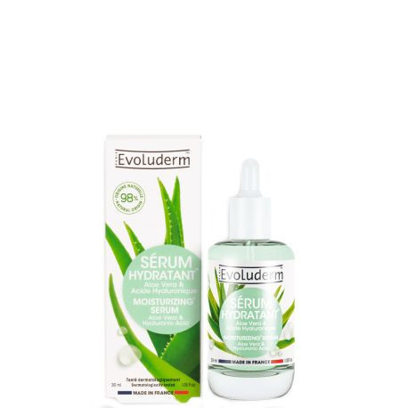 Evoluderm - Sérum hydratant Aloe Vera & Acide hyaluronique - 30 ml