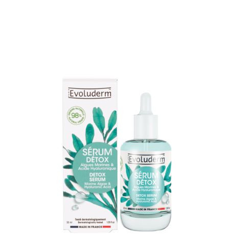 Evoluderm - Sérum Detox Algues marines & Acide hyaluronique - 30 ml
