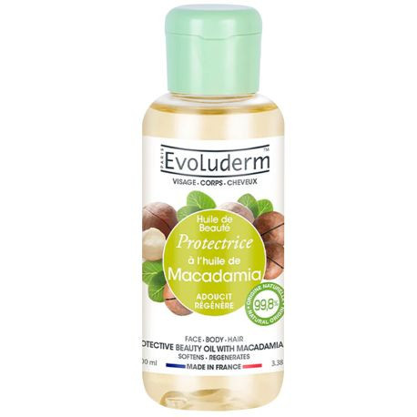 Evoluderm - Huile de beauté protectrice à l'huile de Macadamia - 100 ml