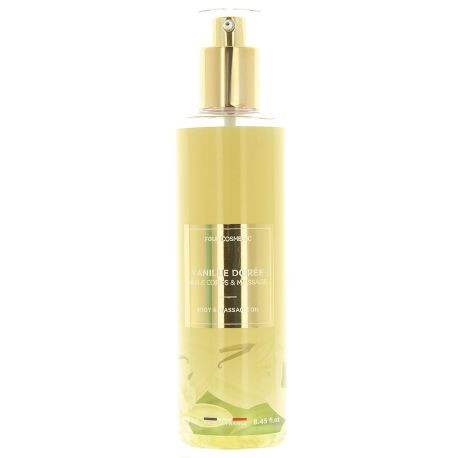 Folie Cosmetic - Huile Corps & Massage Vanille Dorée - 250 ml