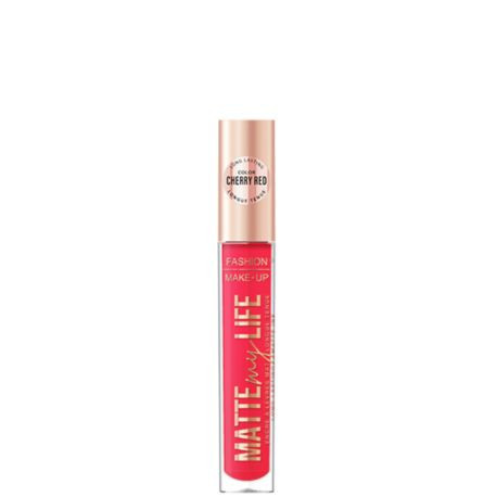 Fashion Make-up - Brillant à lèvres Matte my Life 06 Cherry red