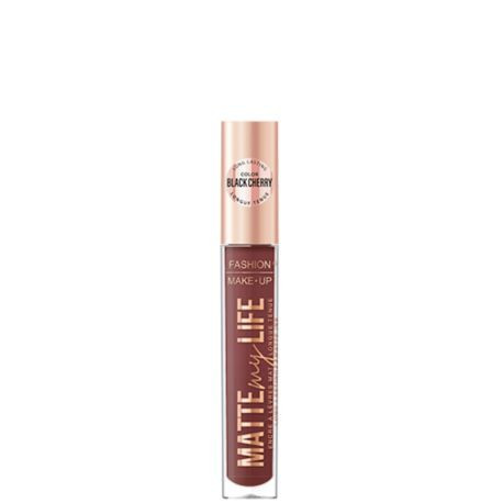 Fashion Make-up - Brillant à lèvres Matte my Life 12 Black cherry