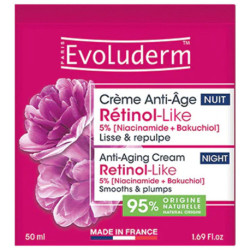 Evoluderm - Crème Visage de nuit Anti-âge Rétinol-Like - 50 ml
