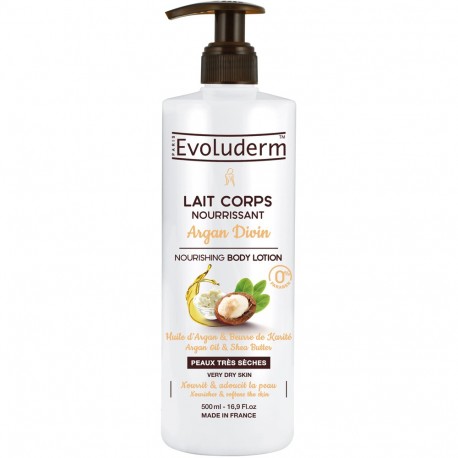 Evoluderm - Lait corps nourissant Argan Divin - 500 ml
