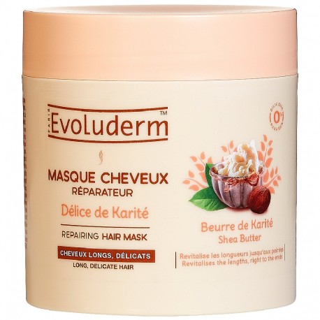 Evoluderm - Masque Cheveux Réparateur Délice de Karité - 500 ml