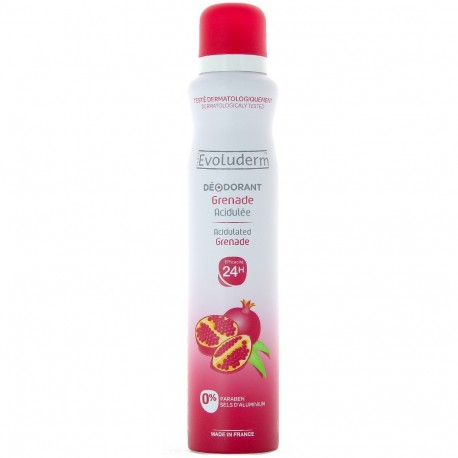 Evoluderm - Déodorant spray Grenade - 200 ml