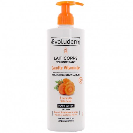 Evoluderm - Lait Corps Nourrissant Carotte Vitaminée - 500 ml